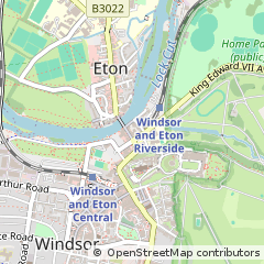 Map of Windsor, Berkshire