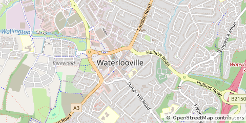 Map of Waterlooville, Hants