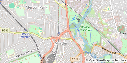 Map of Morden, London