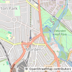 Map of Morden, London
