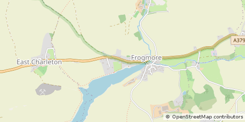 Map of Kingsbridge, Devon
