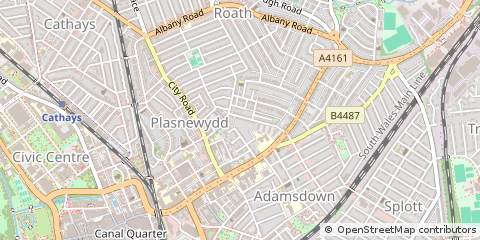 Map of Cardiff