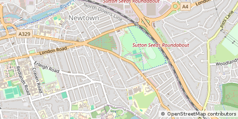 Map of Reading, Berkshire