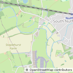 Map of Redhill, Surrey