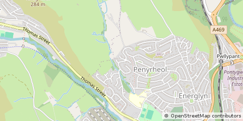 Map of Caerphilly