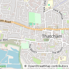 Map of Thatcham, Berkshire