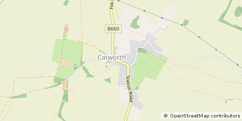 Map of Huntingdon, Cambridgeshire