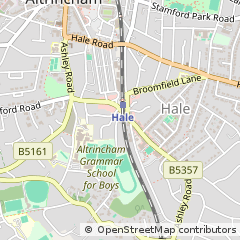 Map of Altrincham, Cheshire