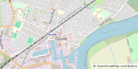 Map of Goole, East Yorkshire