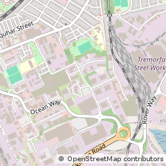 Map of Cardiff, South Glamorgan