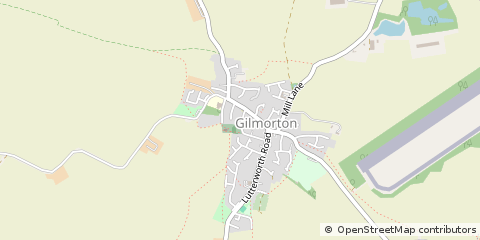 Map of Lutterworth, Leicestershire