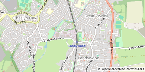 Map of Walsall, West Midlands