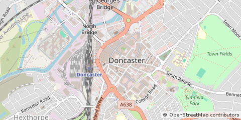 Map of South Yorkshire