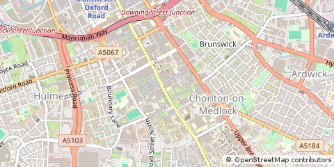 Map of Manchester, Greater Manchester