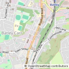 Map of Batley, West Yorkshire