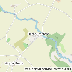 Map of South Brent, Devon