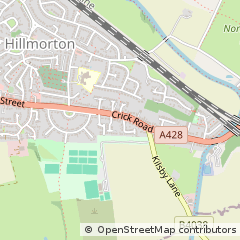 Map of Rugby, Warwickshire