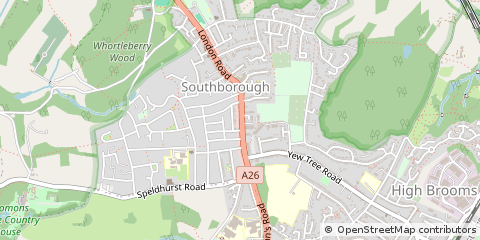 Map of Tunbridge Wells, Kent