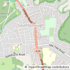 Map of Tunbridge Wells, Kent