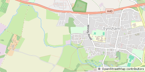 Map of Eynsham, Oxon