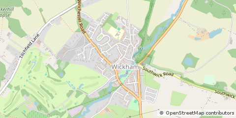 Map of Fareham, Hampshire