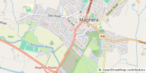Map of Maghera, Co Derry