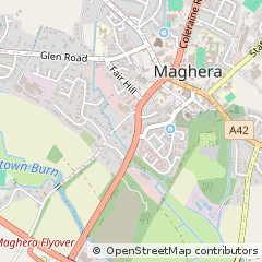 Map of Maghera, Co Derry