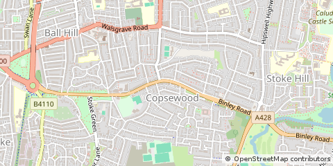 Map of West Midlands