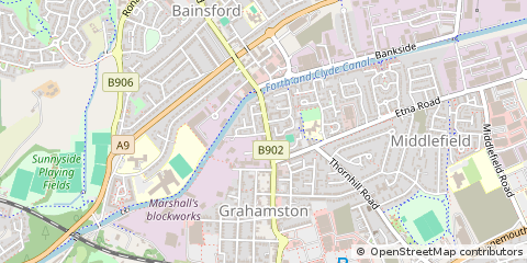 Map of Falkirk