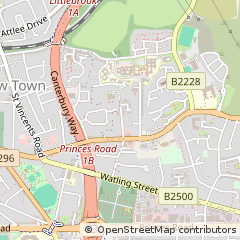 Map of Dartford, Kent