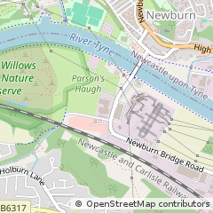 Map of Newburn, Newcastle Upon Tyne, Tyne & Wear