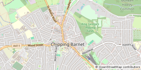 Map of Barnet, Hertfordshire