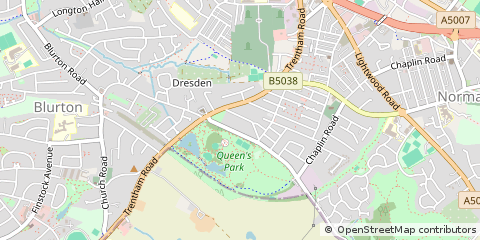 Map of Stoke on Trent, Staffs