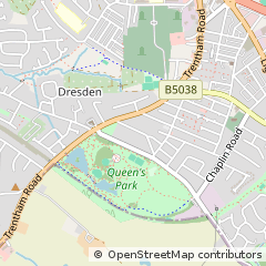 Map of Stoke on Trent, Staffs