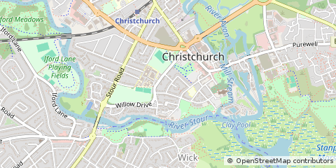 Map of Christchurch