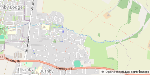 Map of Leicester, Leicestershire