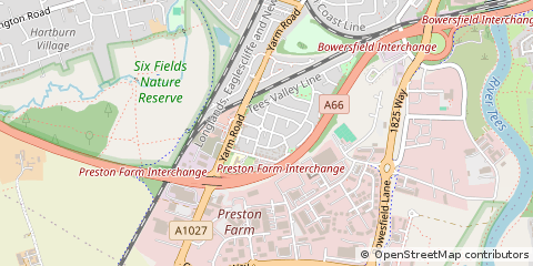Map of Stockton-on-Tees