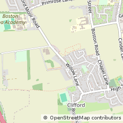 Map of Clifford, Yorkshire