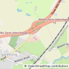 Map of Ingatestone, Essex