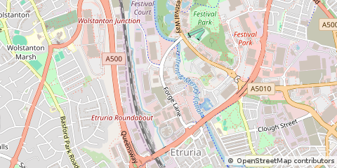 Map of Stoke-on-Trent, Staffordshire