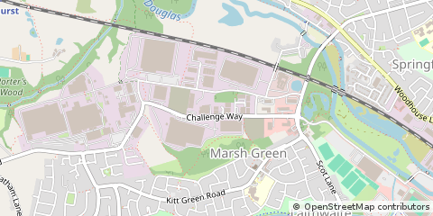 Map of Wigan, Lancs