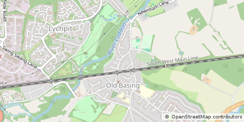 Map of Basingstoke, Hampshire