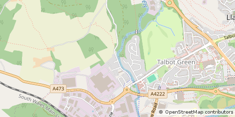 Map of Pontyclun, Rhondda Cynon Taff