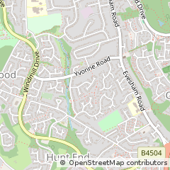 Map of Redditch, Worcestershire