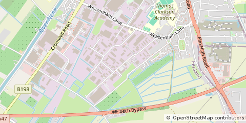 Map of Wisbech, Cambridgeshire