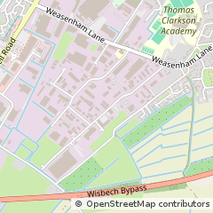 Map of Wisbech, Cambridgeshire
