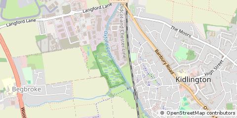 Map of Kidlington, Oxfordshire