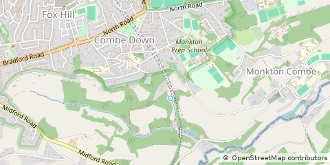 Map of Combe Down, Bath