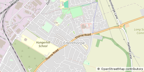 Map of Doncaster, South Yorkshire