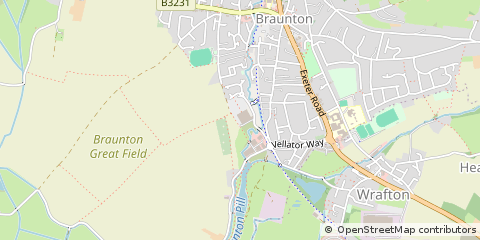 Map of Barnstaple, Devon